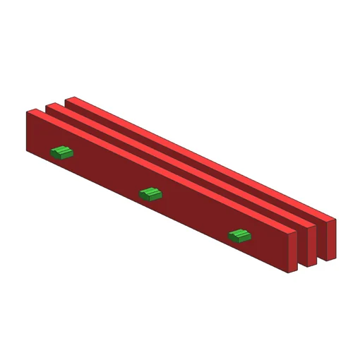 Strongrate pultruded grating with bearing bars and cross rods